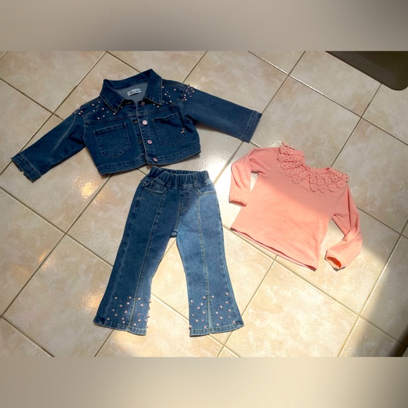 Adorable handmade Jean outfit